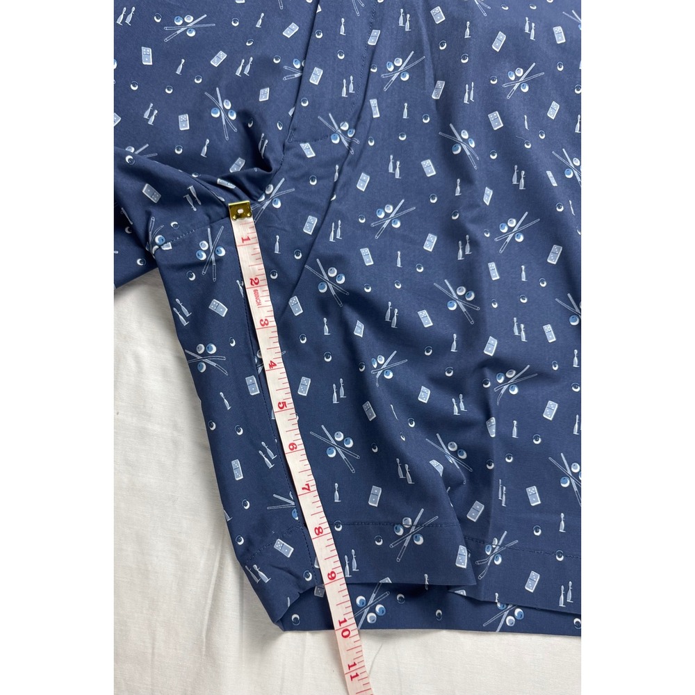 RLX Ralph Lauren Mens Golf Shorts Blue Pool Billiards Dominoes Print Size 34 NEW - Picture 14 of 16